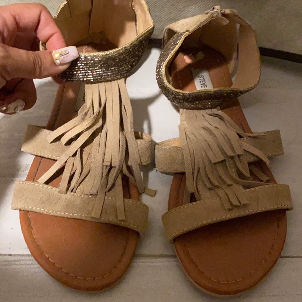 Suede Tribal Sandals